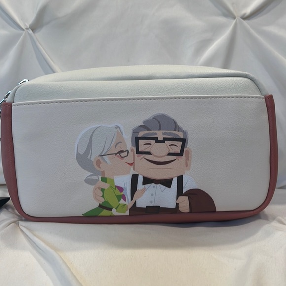 Loungefly Handbags - Loungefly X Disney Pixar Up Carl & Ellie Fanny Pack Grape Soda Bag NWT
